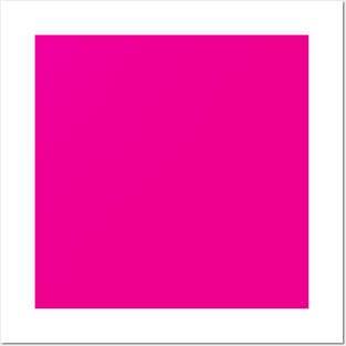 Pure Magenta Solid Color Posters and Art